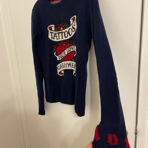 Amal Guessous R&B Cashmere Tattoos Sweater